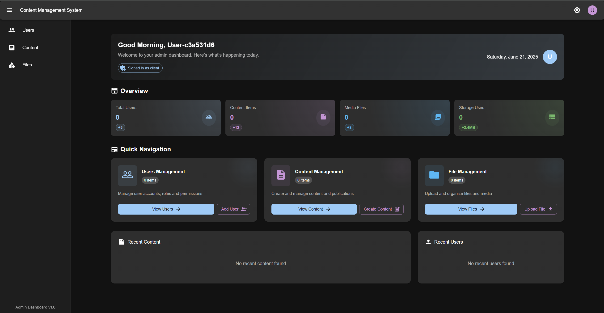 Content Management System
